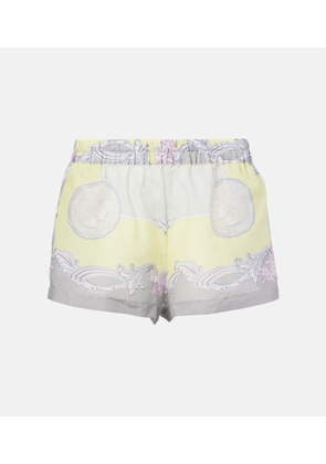 Versace Medusa Cameo semi-sheer cotton and silk shorts