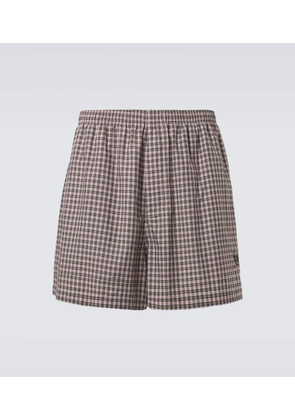 Balenciaga Checked cotton shorts