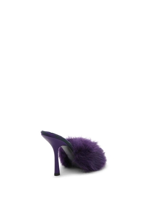 Burberry Shearling Minnie Slip-On Mules