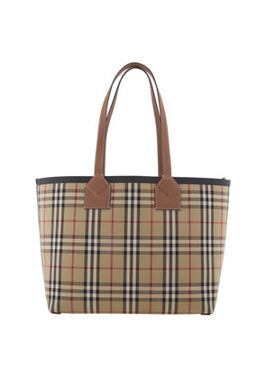 Burberry Ladies Medium London Check-Pattern Tote Bag