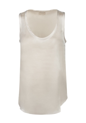 Brunello Cucinelli Stone Silk Top
