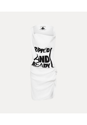 Vivienne Westwood Virginia Dress Organic Rib Jersey White M Women