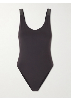 Brunello Cucinelli - Bead-embellished Swimsuit - Brown - IT36,IT38,IT40,IT42,IT44,IT46,IT48,IT50