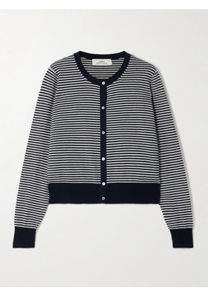 Arch4 - Bea Striped Organic Cashmere Cardigan - Blue - x small,small,medium,large,x large