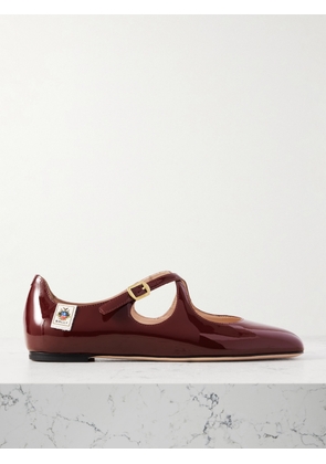 BALLY - Patent-leather Ballet Flats - Burgundy - IT36,IT36.5,IT37,IT37.5,IT38,IT38.5,IT39,IT39.5,IT40,IT40.5,IT41.5,IT42