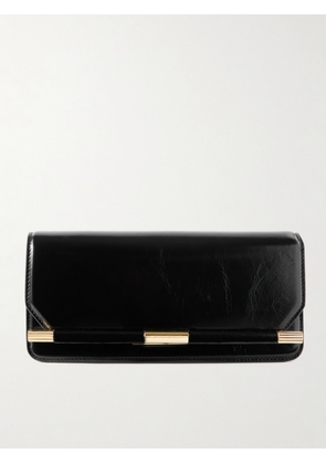 Victoria Beckham - 202 Crinkled-leather Clutch - Black - One size