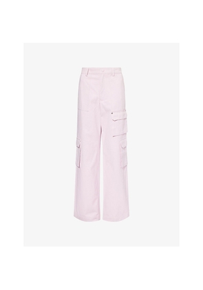 Womens Gucci Canvas Multi-Pockets Cotton Trousers