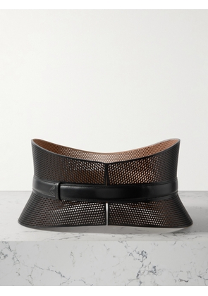Alaïa - Neo Bustier Laser-cut Leather Belt - Black - 60,65,70,75,80,85