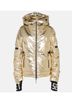 Jet Set Joanna metallic ski jacket
