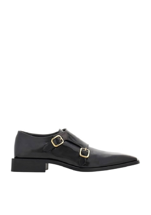 Ferragamo Double Monkstrap Leather Loafers