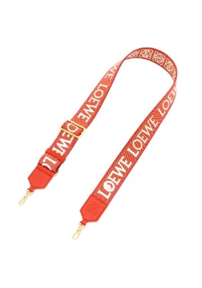 Loewe Anagram Strap In Jacquard And Calfskin