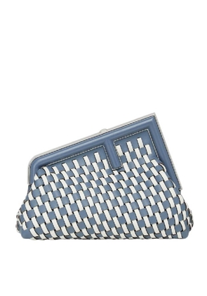 Fendi Detachable Strap Hand Woven Clutch