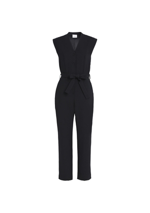 Claudie Pierlot Wool-Blend Belted Jumpsuit