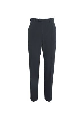 Emporio Armani Virgin Wool-Blend Trousers