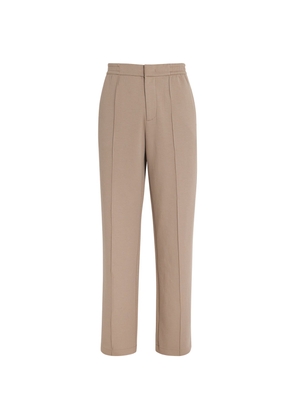 Emporio Armani Cotton-Blend Straight Trousers