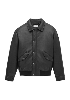 Saint Laurent Lambskin Bomber Jacket