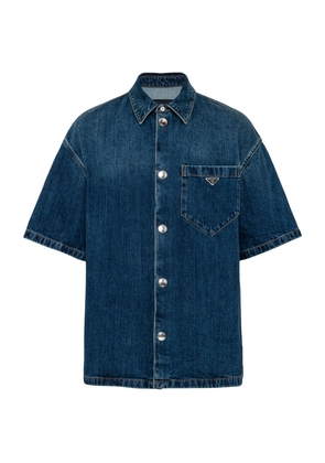 Prada Dark-Wash Denim Shirt