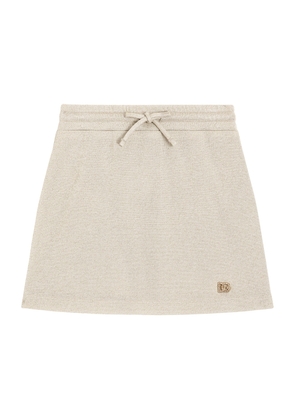 Dolce & Gabbana Kids Cotton Drawstring Skirt