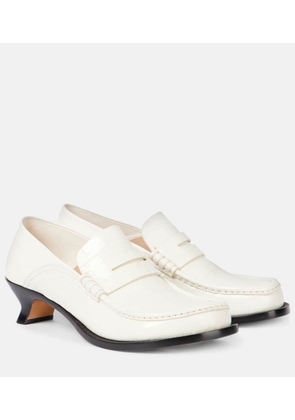 Loewe Campo 45 croc-effect leather loafer pumps