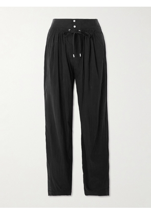 Isabel Marant - Gleen Pleated Tencel™ Lyocell-blend Tapered Pants - Black - FR 34,FR 36,FR 38,FR 40,FR 42