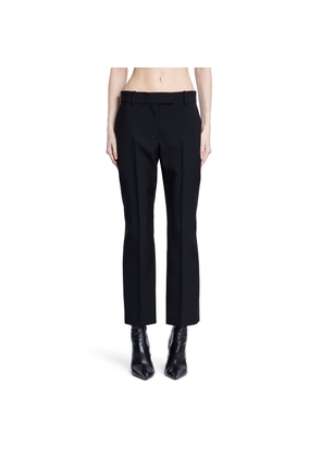 ALEXANDER MCQUEEN WOMAN BLACK TROUSERS
