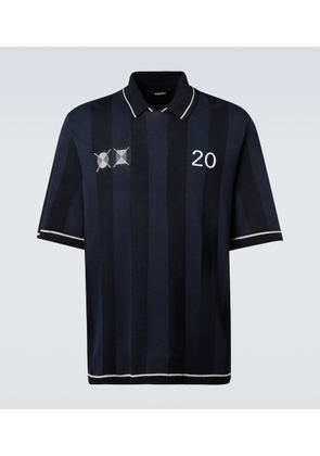 Jacquemus Liga striped jacquard polo shirt