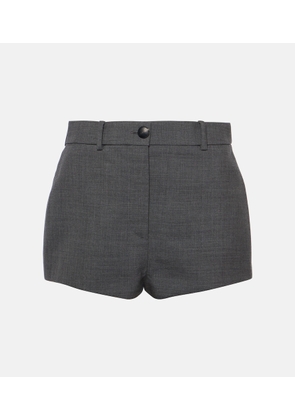 Ferragamo High-rise wool gabardine shorts