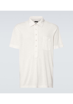 Tom Ford Silk and linen polo shirt
