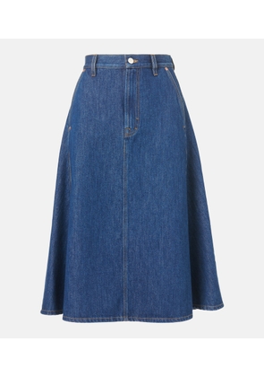 Gucci Denim midi skirt