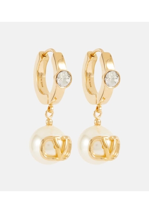 Valentino VLogo Signature faux pearl earrings