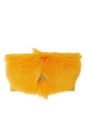 Burberry Faux Fur Chess Continental Wallet