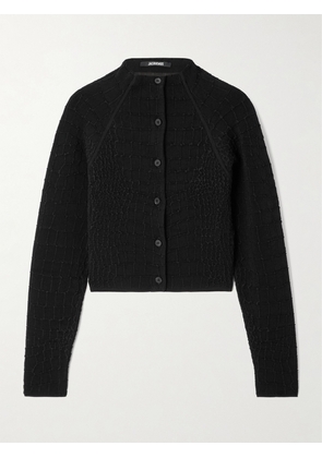 Jacquemus - Scala Jacquard-knit Cardigan - Black - FR 34,FR 36,FR 38,FR 40,FR 42,FR 44,FR 46