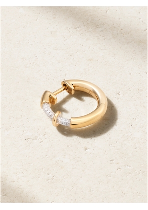 Rainbow K - Endless 14-karat Gold Diamond Hoop Single Earring - One size