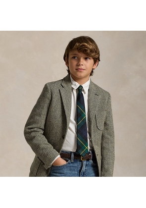 Wool-Blend Herringbone Sport Coat