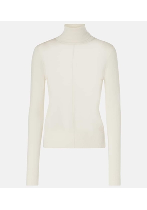ChloÃ© Semi-sheer wool turtleneck top