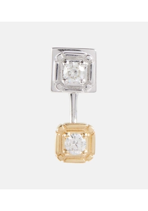 EÃ©ra 18kt yellow and white gold single earring with diamonds