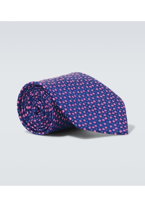 Charvet Embroidered silk tie