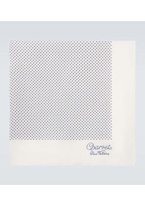 Charvet Checked silk pocket square