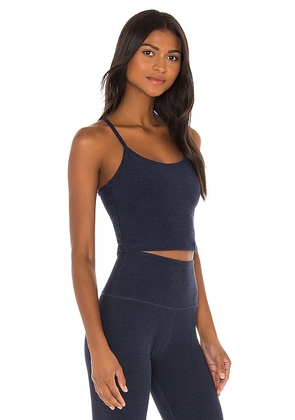 Beyond Yoga Spacedye Slim Racerback Tank in Navy. Size L. Also in M, S, XL, XS.