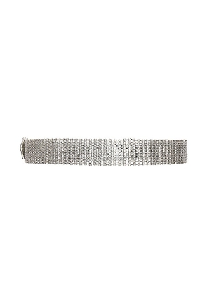 B-Low the Belt Farah Belt in Metallic Silver.