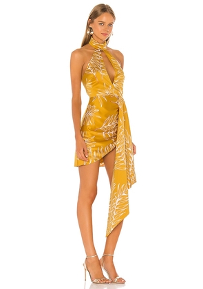 Camila Coelho Antonia Mini Dress in Yellow. Size S. Also in XL, XS, XXS.