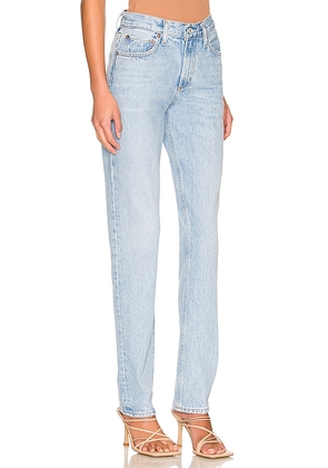 AGOLDE Lyle Low Rise Slim Jeans in Denim-Light. Size 31. Also in 32, 33, 34.