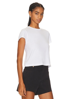 AGOLDE Adine Shrunken Tee in White. Size XS. Also in L, M, S, XL.
