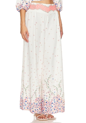 Agua Bendita x REVOLVE Mar Pants in Ivory. Size L. Also in M.