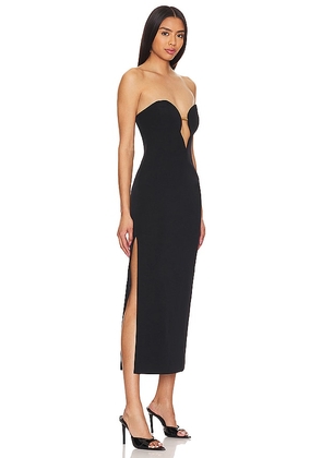 Bardot Eleni Chain Midi Dress in Black. Size 10. Also in 12, 2, 6, 8.