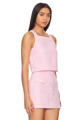 Amanda Uprichard Harley Top in Pink. Size L. Also in M, S.