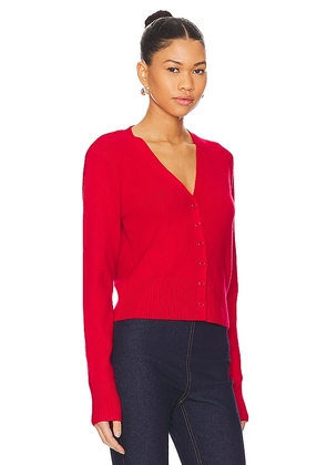 GUIZIO Camelie Cardigan Top in Red. Size L. Also in M, S, XL, XS, XXS.