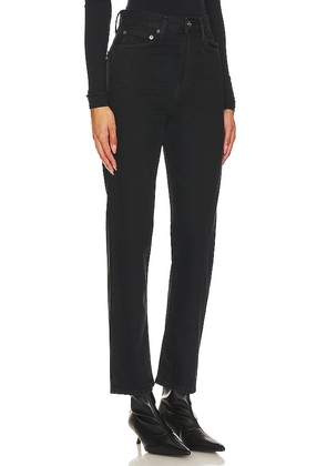 AGOLDE 90s Pinch Waist High Rise Straight Jeans in Black. Size 23. Also in 25, 26, 27, 28, 29, 30, 31, 32, 33, 34.