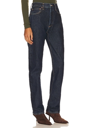 AGOLDE 90s Pinch Waist High Rise Straight Jeans in Denim-Dark. Size 33. Also in 34.