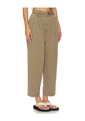 AGOLDE Becker Chino in Olive. Size 24. Also in 25.